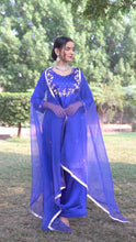 Load image into Gallery viewer, AZ SILK-COLLECTION ROYAL-BLUE STITCH