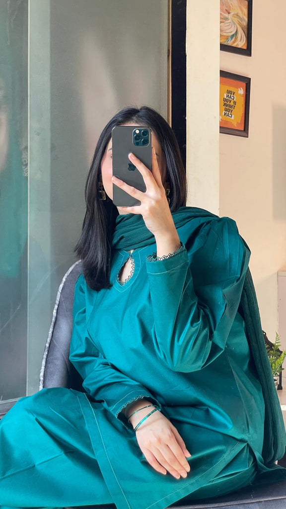 AZ LAWN-FARSHI SEAGREEN STITCH
