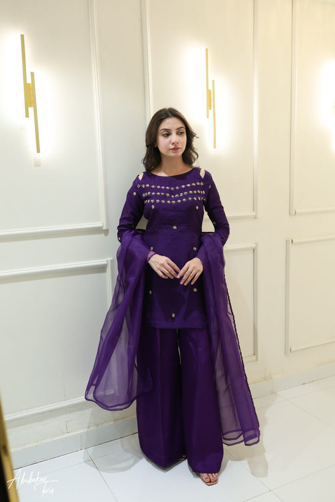 AZ  SILK-COLLECTION PLUM STITCH