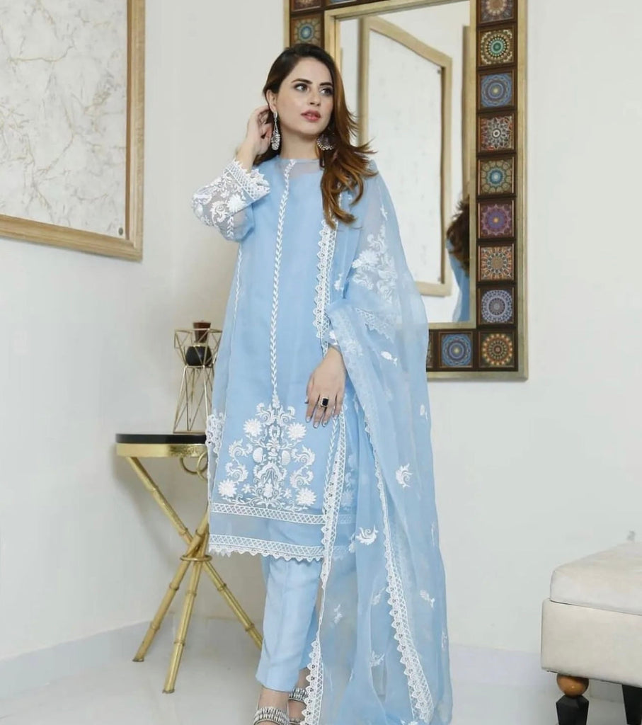 AZ ORGANZA-COLLECTION VC-49 UNSTITCHED