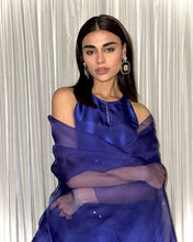 Load image into Gallery viewer, AZ SILK-COLLECTION FARSHI BLUE STITCH
