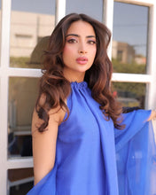 Load image into Gallery viewer, AZ LIOR SILK-COLLECTION CHANDNI (TEAL BLUE) STITCH