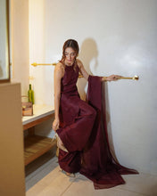 Load image into Gallery viewer, AZ LIOR SILK-COLLECTION CHANDNI (MAROON) STITCH