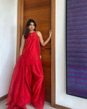 Load image into Gallery viewer, AZ SILK-COLLECTION FARSHI RED STITCH