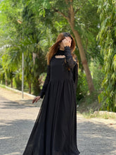 Load image into Gallery viewer, AZ CHIFFON COLLECTION  STICHED ( BLACK SAIYARA )