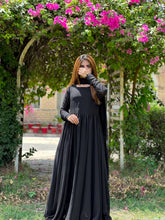 Load image into Gallery viewer, AZ CHIFFON COLLECTION  STICHED ( BLACK SAIYARA )