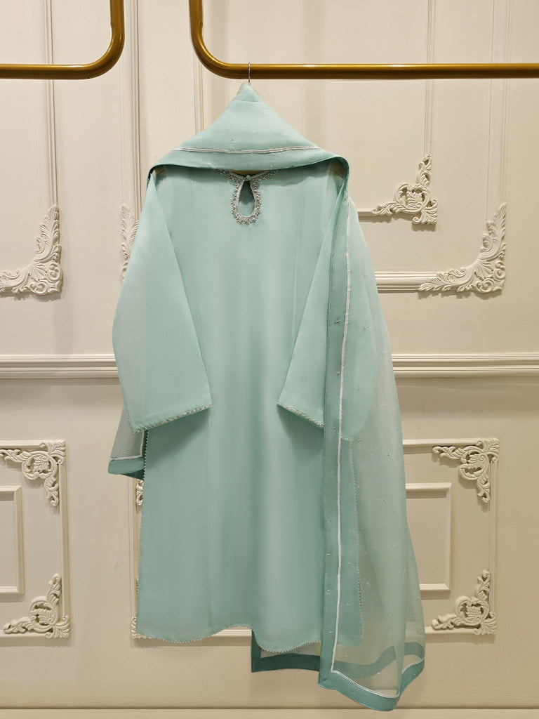 AZ ORGANZA-COLLECTION FROZEN BLUE STITCH